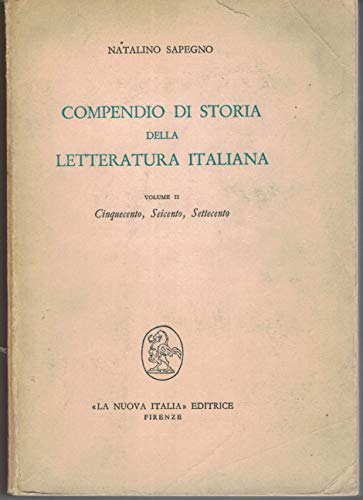 Compendio di storia della letteratura italiana vol. 2