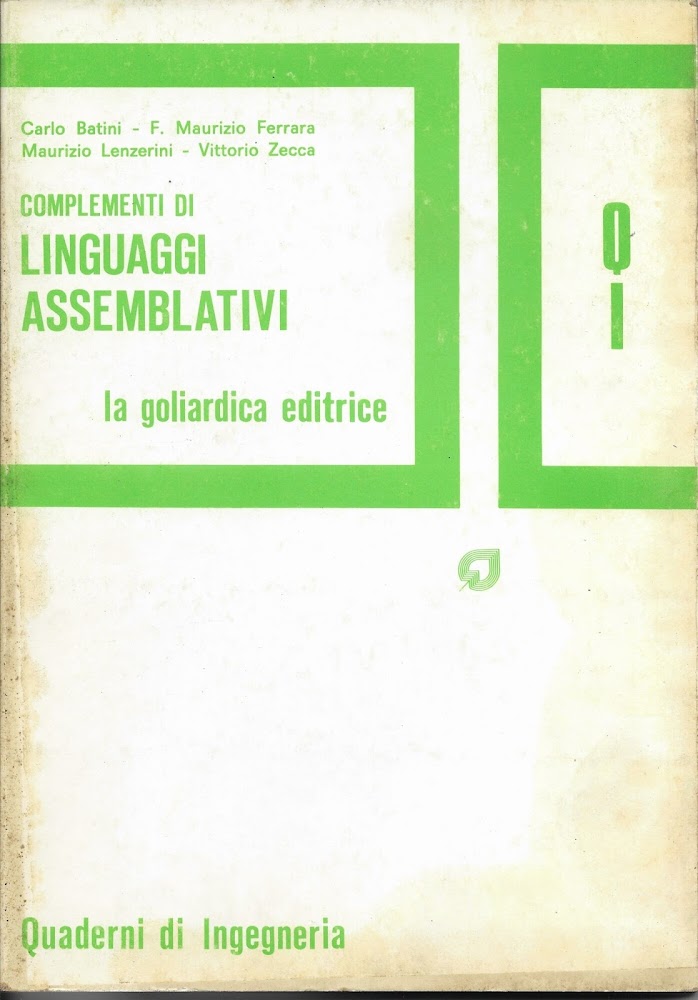COMPLEMENTI DI LINGUAGGI ASSEMBLATIVI