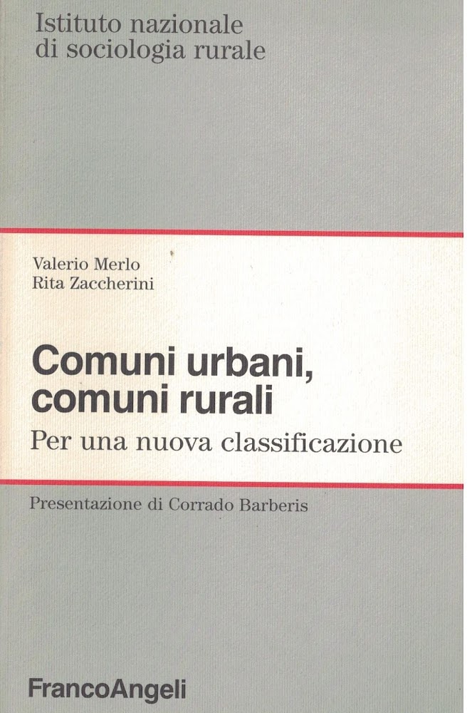 Comuni urbani, comuni rurali. Per una nuova classificazione