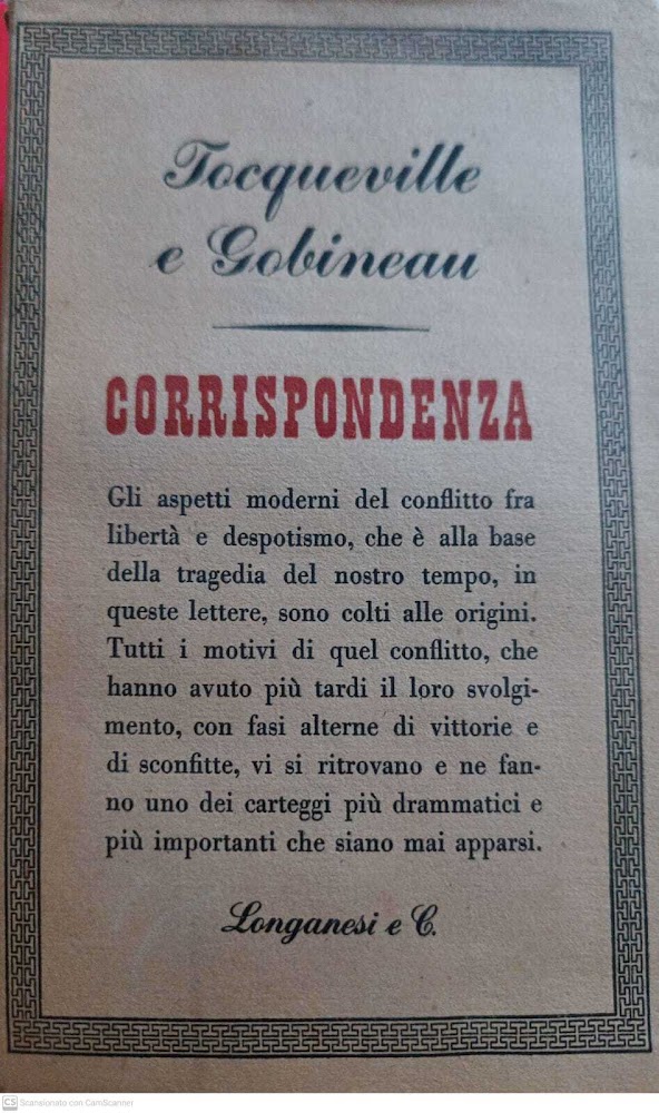 Corrispondenza (1843-1859)