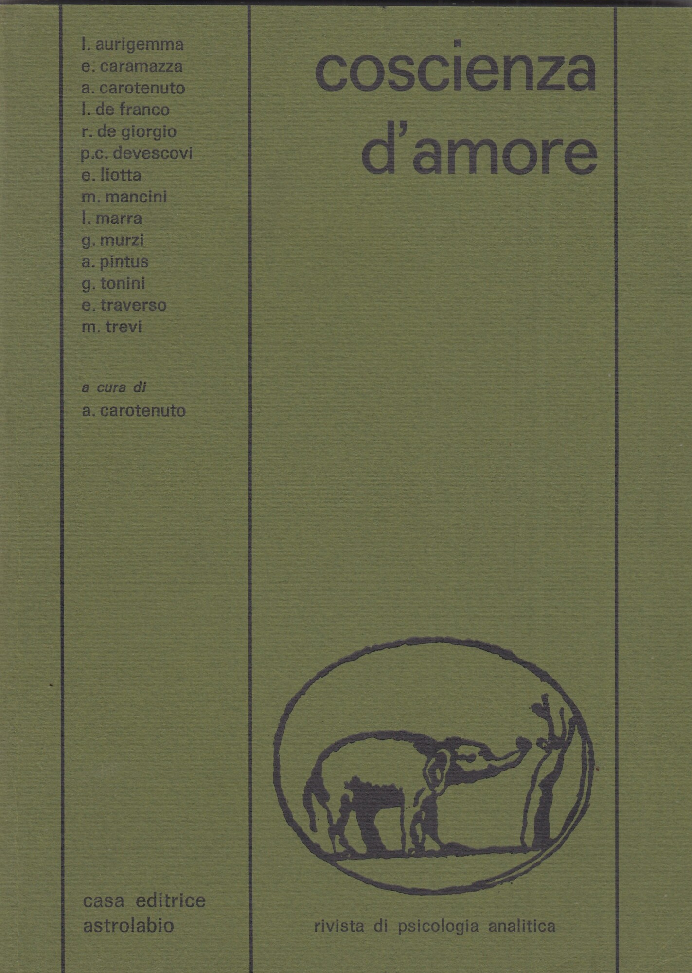 Coscienza d'amore, rivista di psicologia analitica 32/85