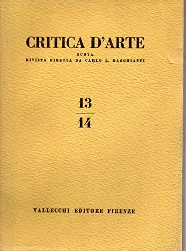 Critica d'arte - rivista d'arte -annualità completa anno 1956 ( …