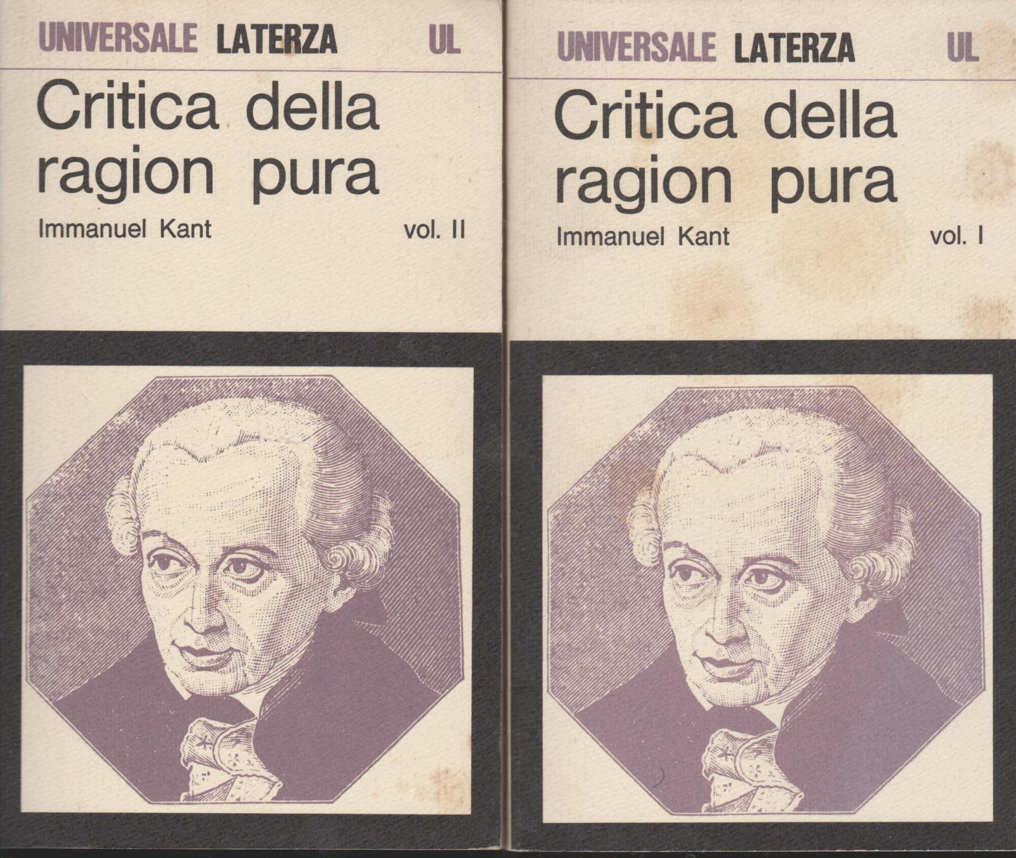 Critica della ragion Pura 2 Volumi
