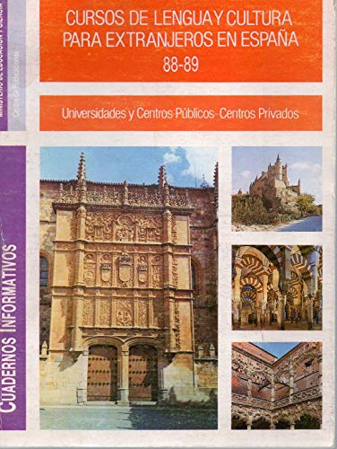 Cursos de lengua y cultura para extranjeros en espana 88-89
