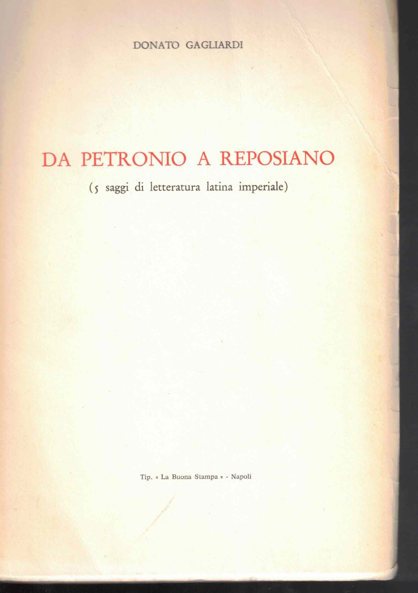 "Da Petronio a Reposiano