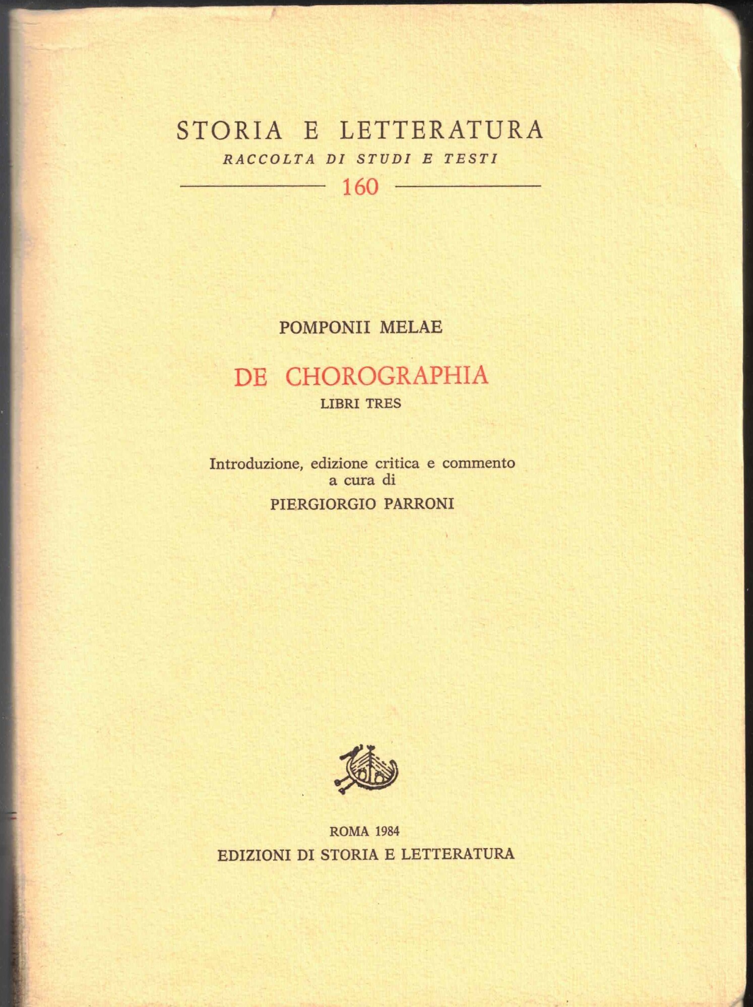 De Chorographia libri tres