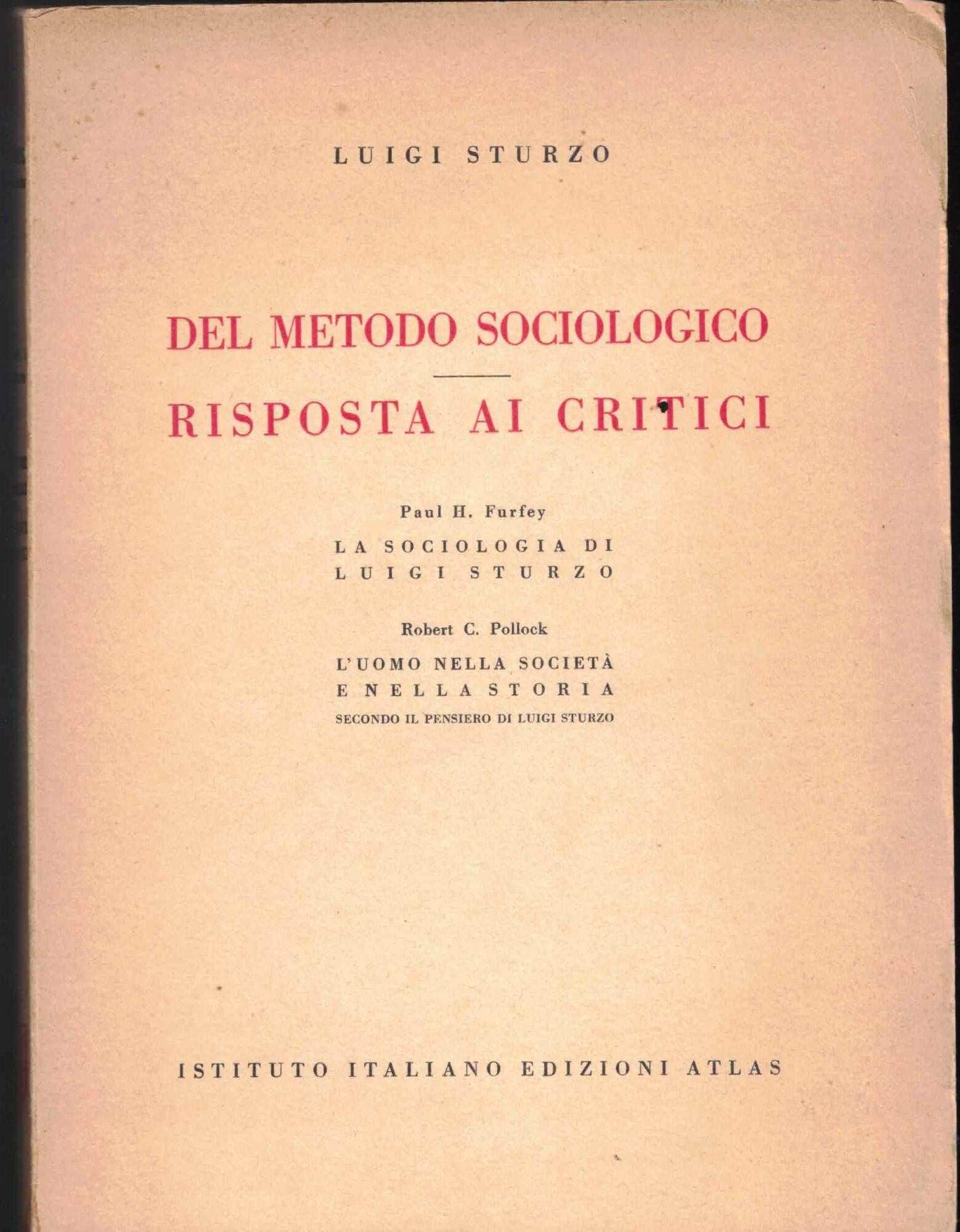 Del metodo sociologico risposta ai critici - Serie prima Vol. …