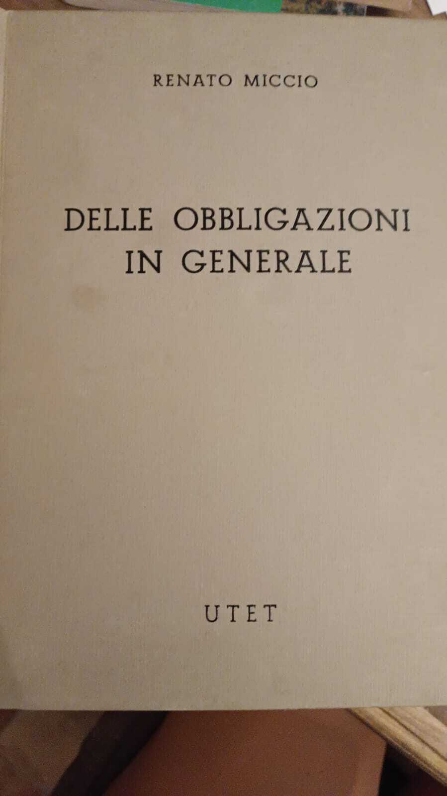 DELLE OBBLIGAZIONI IN GENERALE