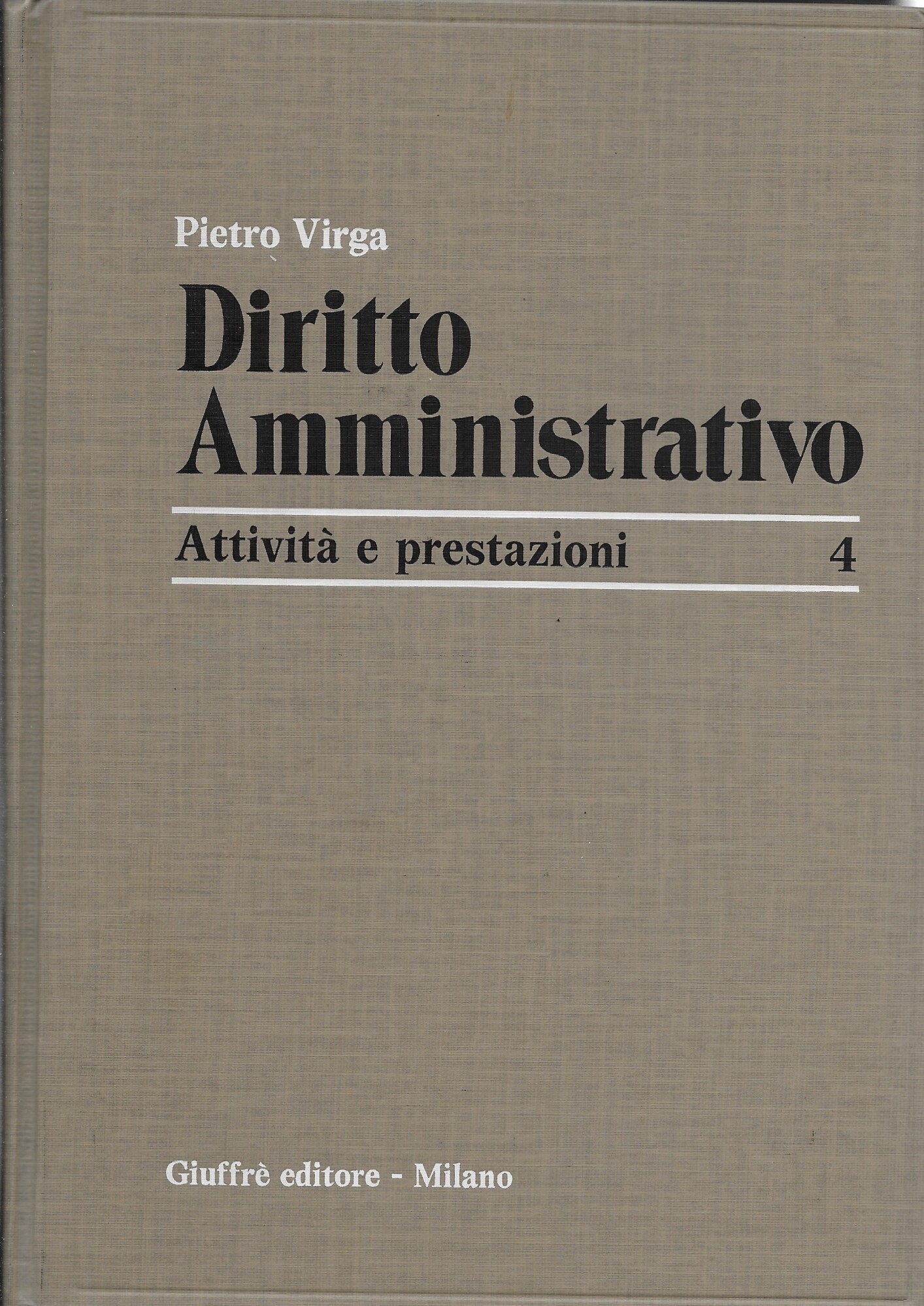 DIRITTO AMMINISTRATIVO - Attività e prestazioni -