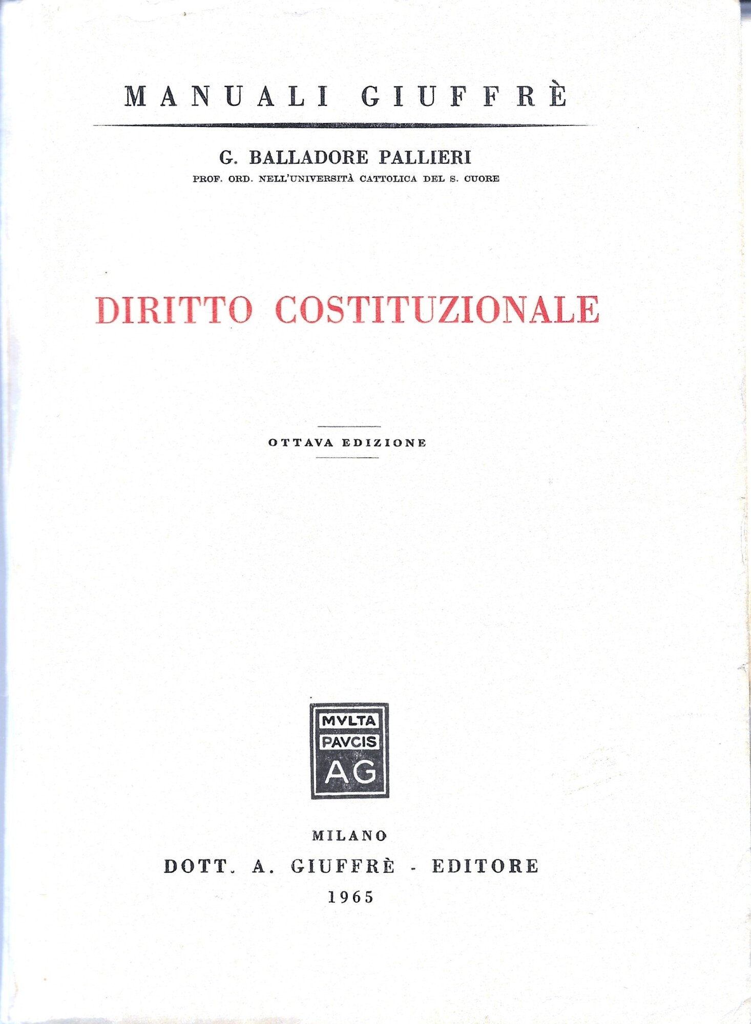 DIRITTO COSTITUZIONALE