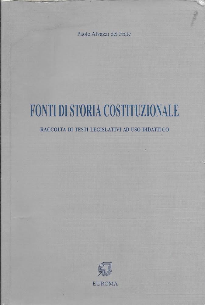FONTI DI STORIA COSTITUZIONALE