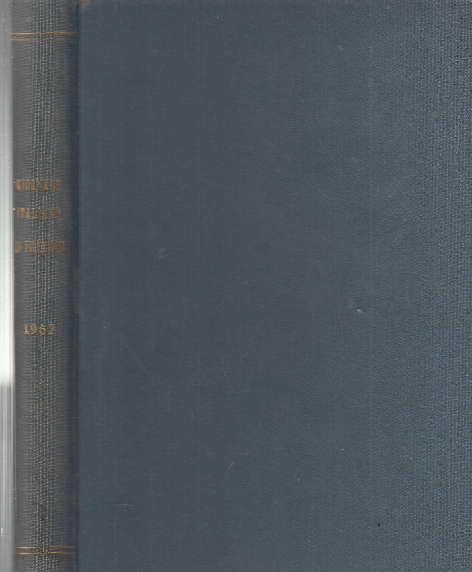 Giornale italiano di filologia. Annata completa rilegata. Anno 1962