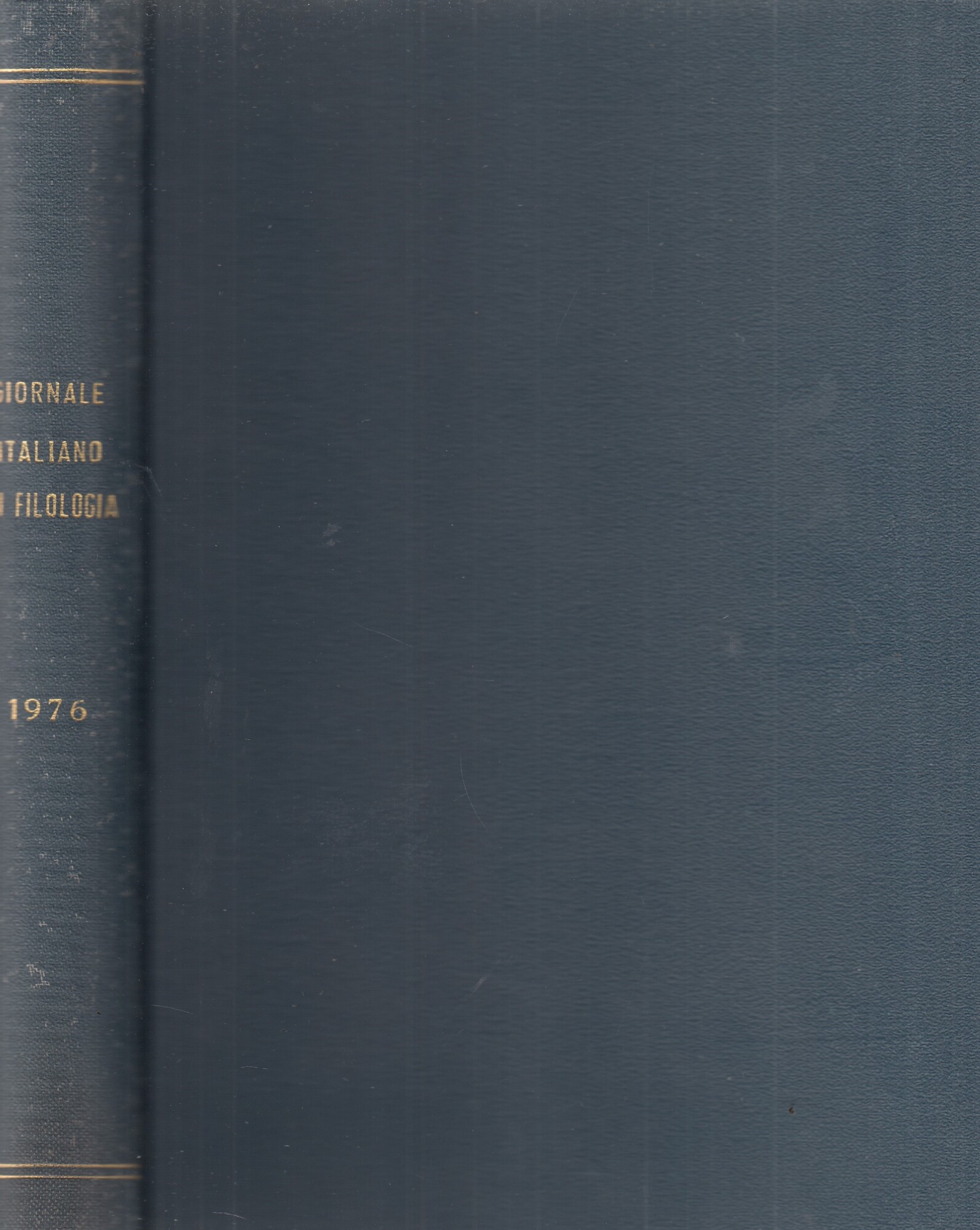 Giornale italiano di filologia. Annata completa rilegata. Anno 1976