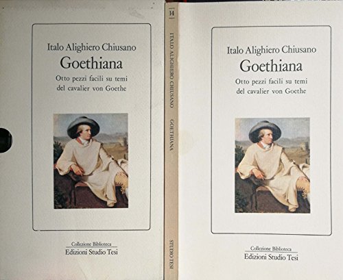 GOETHIANA. Otto pezzi facili su temi del cavalier von goethe.