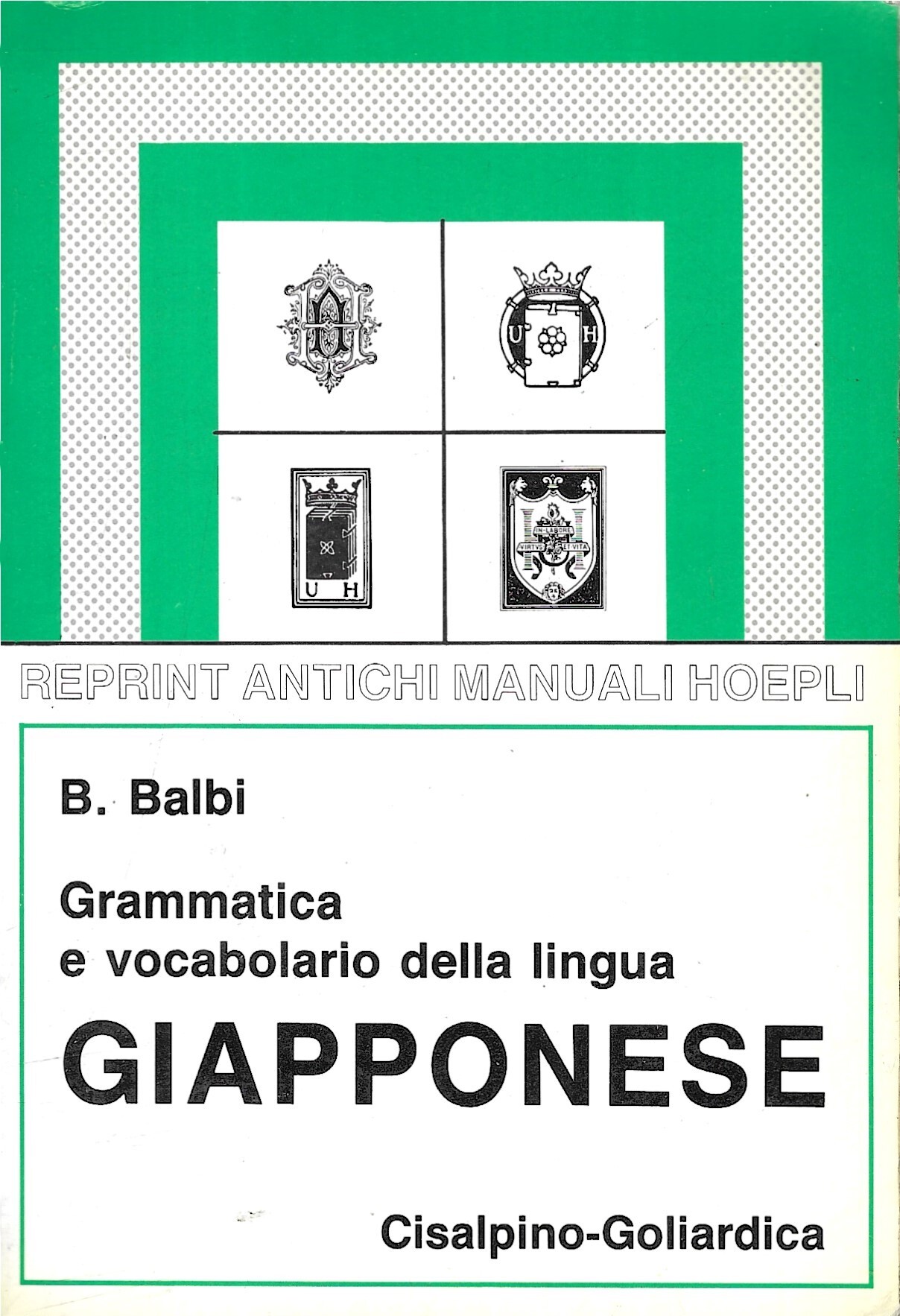 Grammatica e vocabolario della lingua giapponese