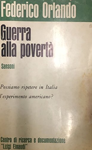 Guerra alla povertà.