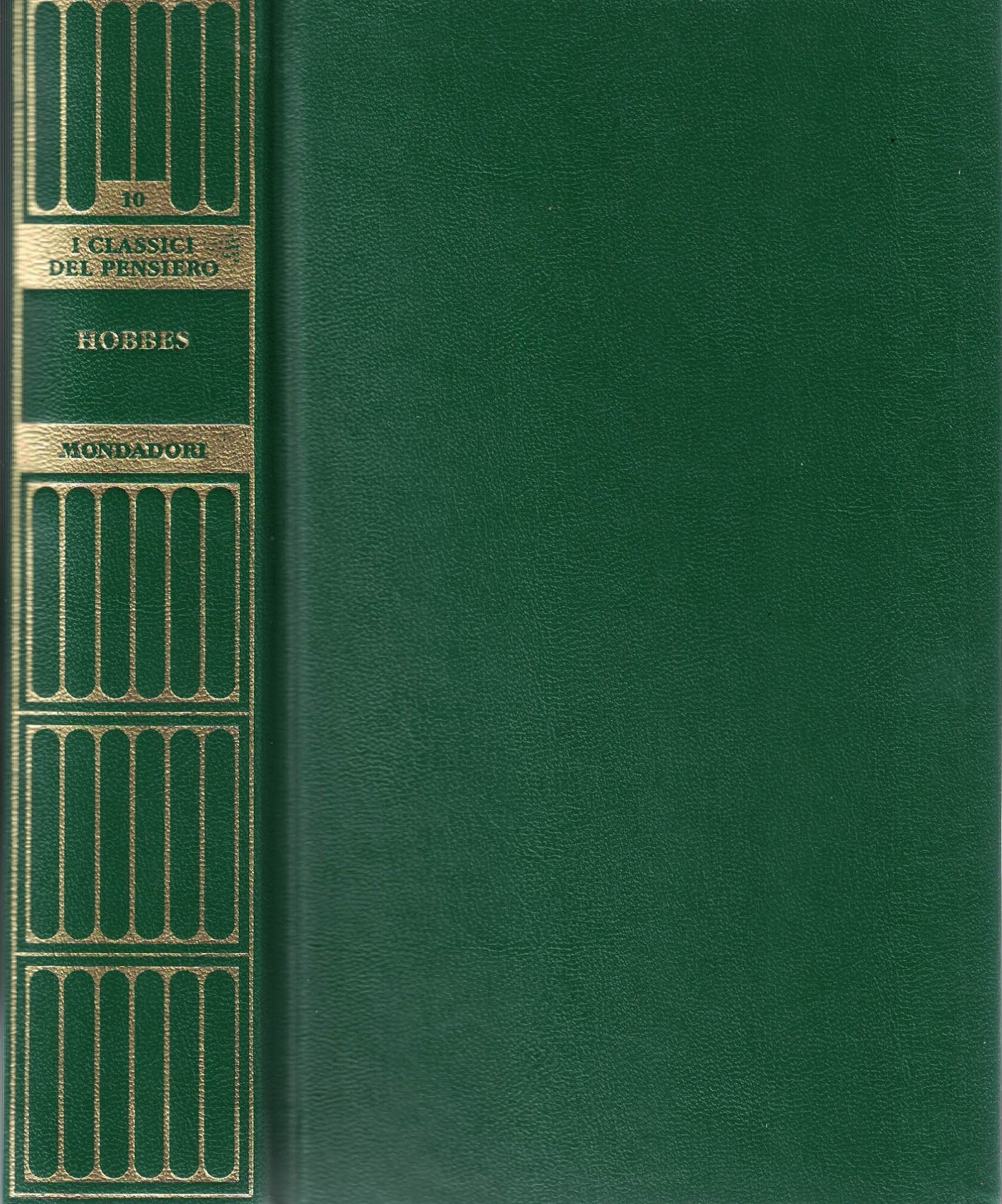 HOBBES. I CLASSICI DEL PENSIERO N^10.