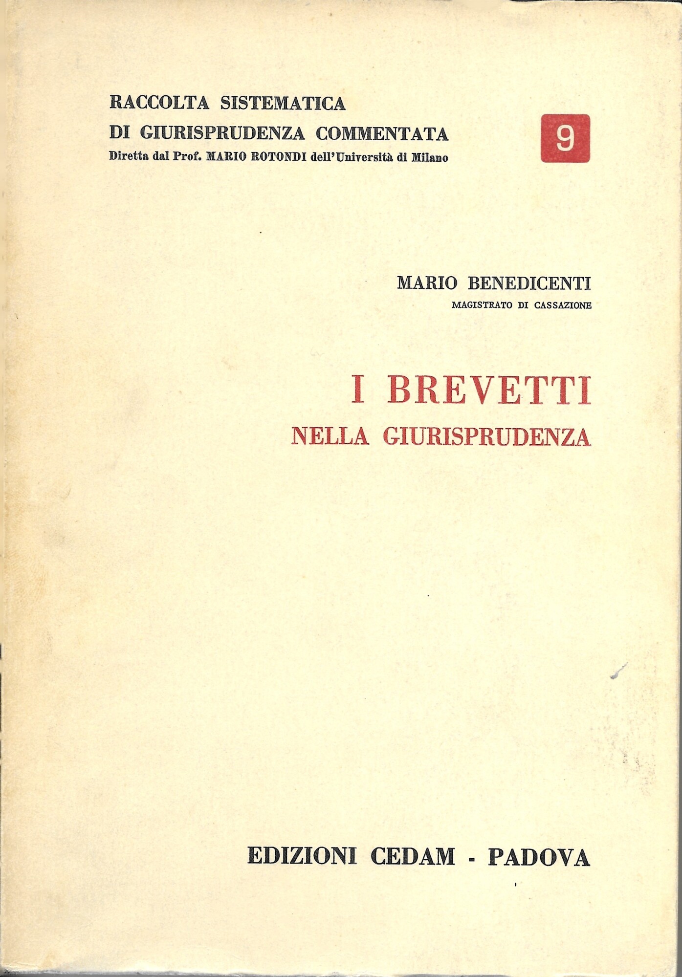 I BREVETTI NELLA GIURISPRUDENZA