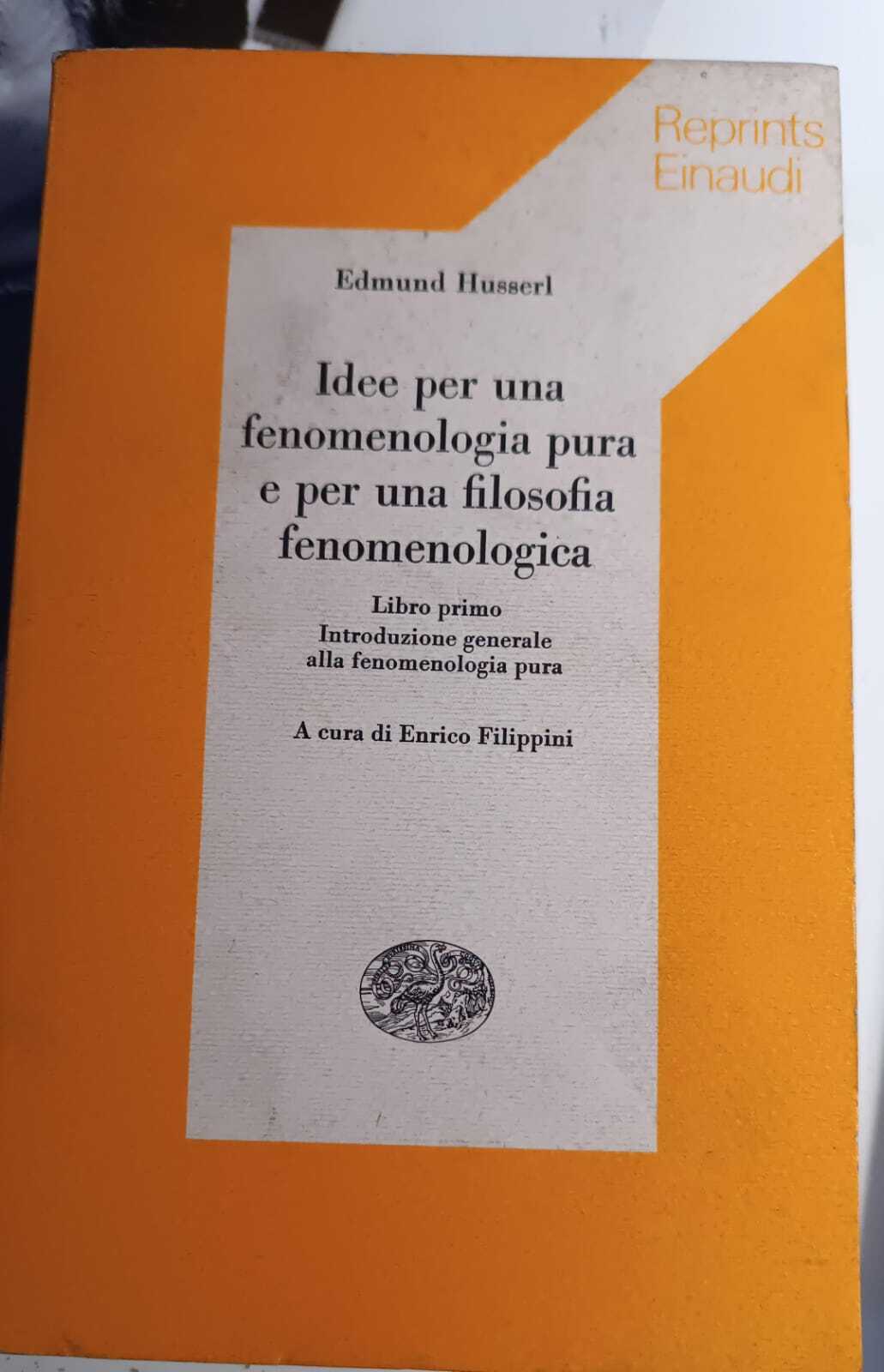 Idde per una fenomenologia pura e per una filosofia fenomenologica