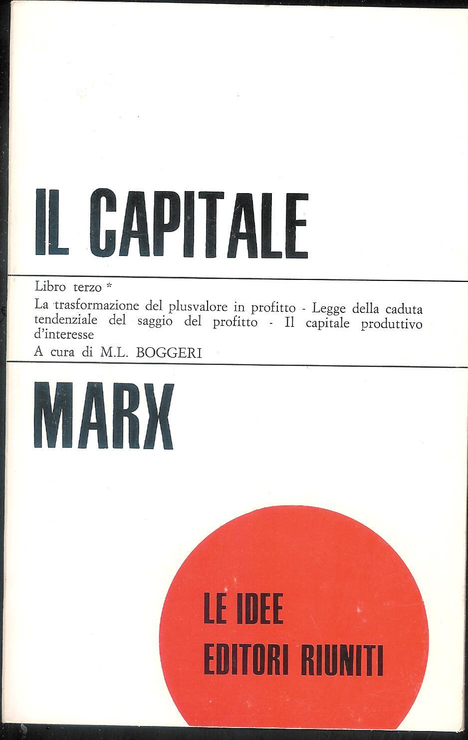 Il capitale Libro terzo Tomo uno