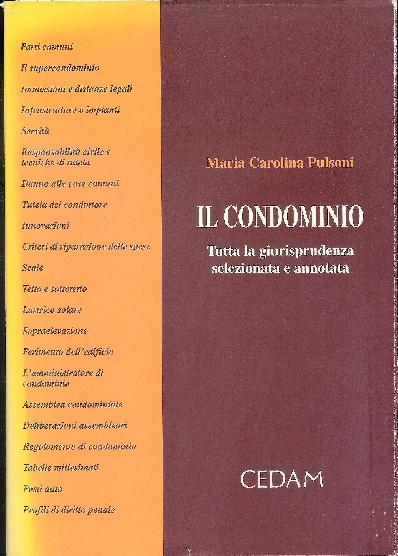 Il condominio : tutta la giurisprudenza selezionata e annotata