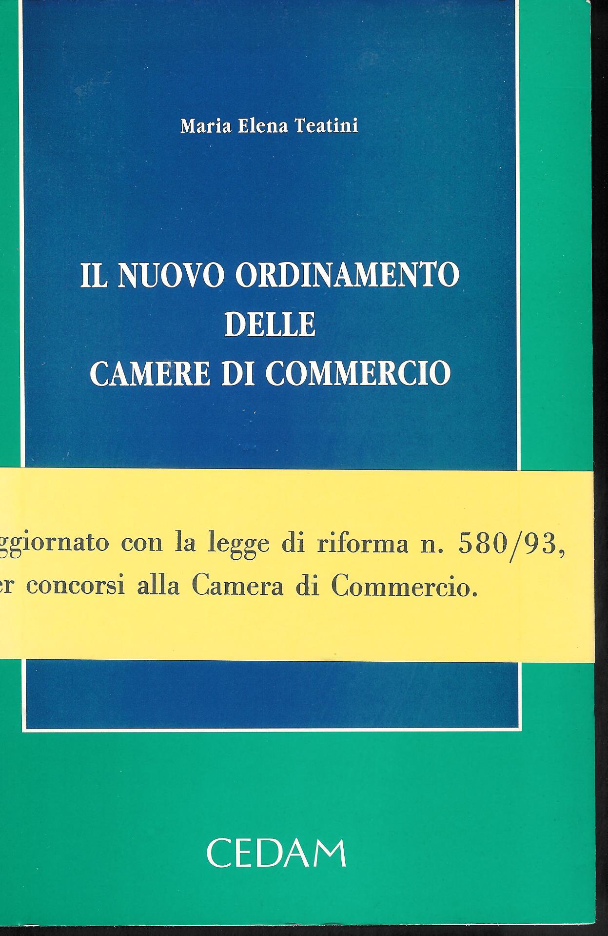 Il nuovo ordinamento delle camere di commercio