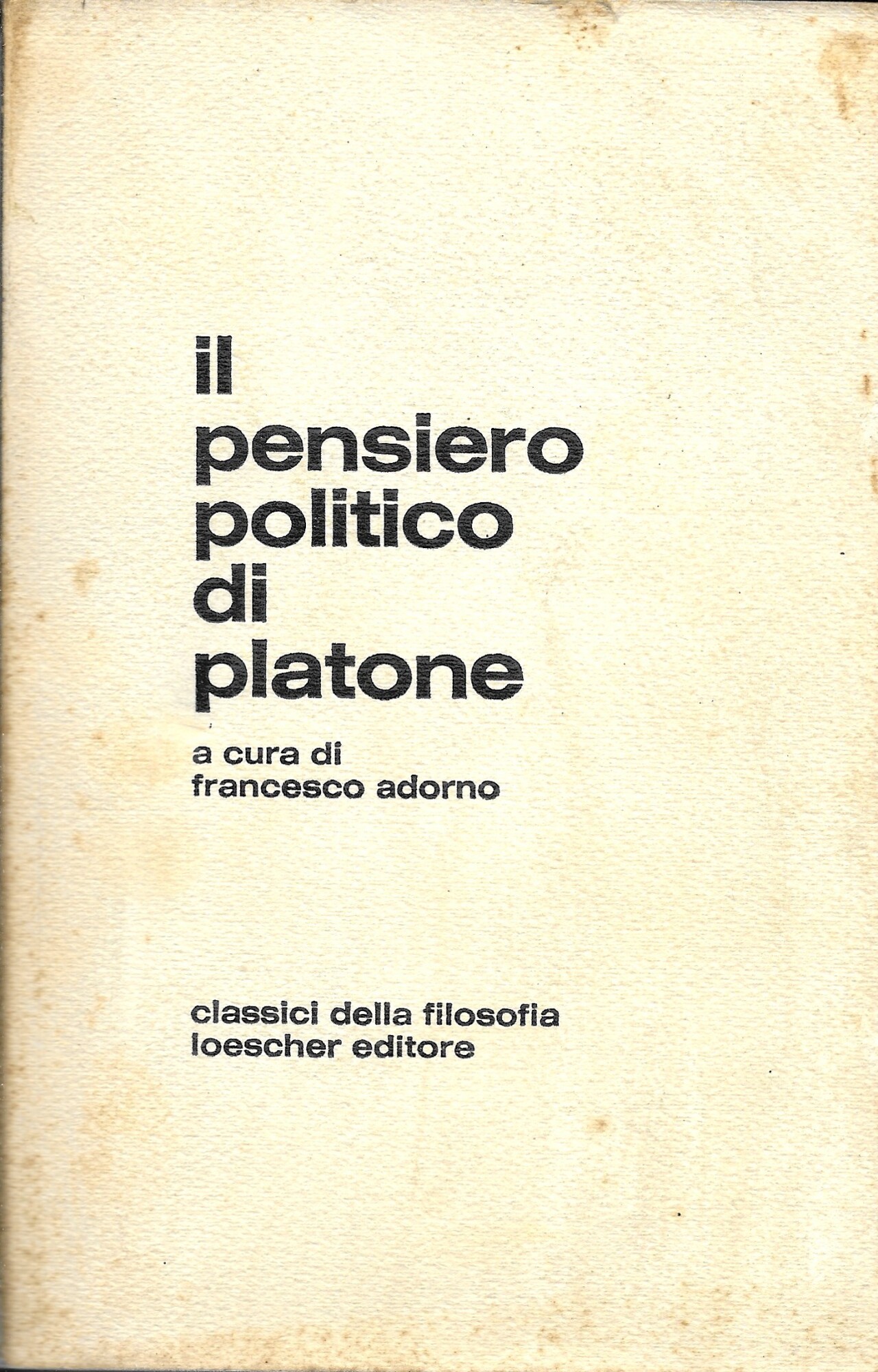 il pensiero politico di Platone