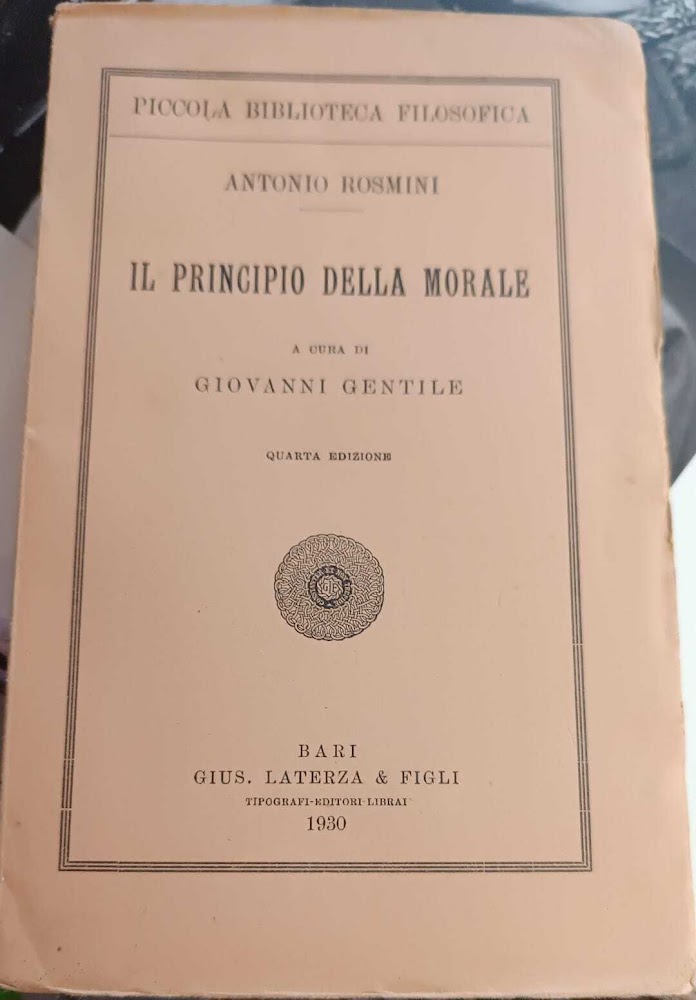 Il principio della morale
