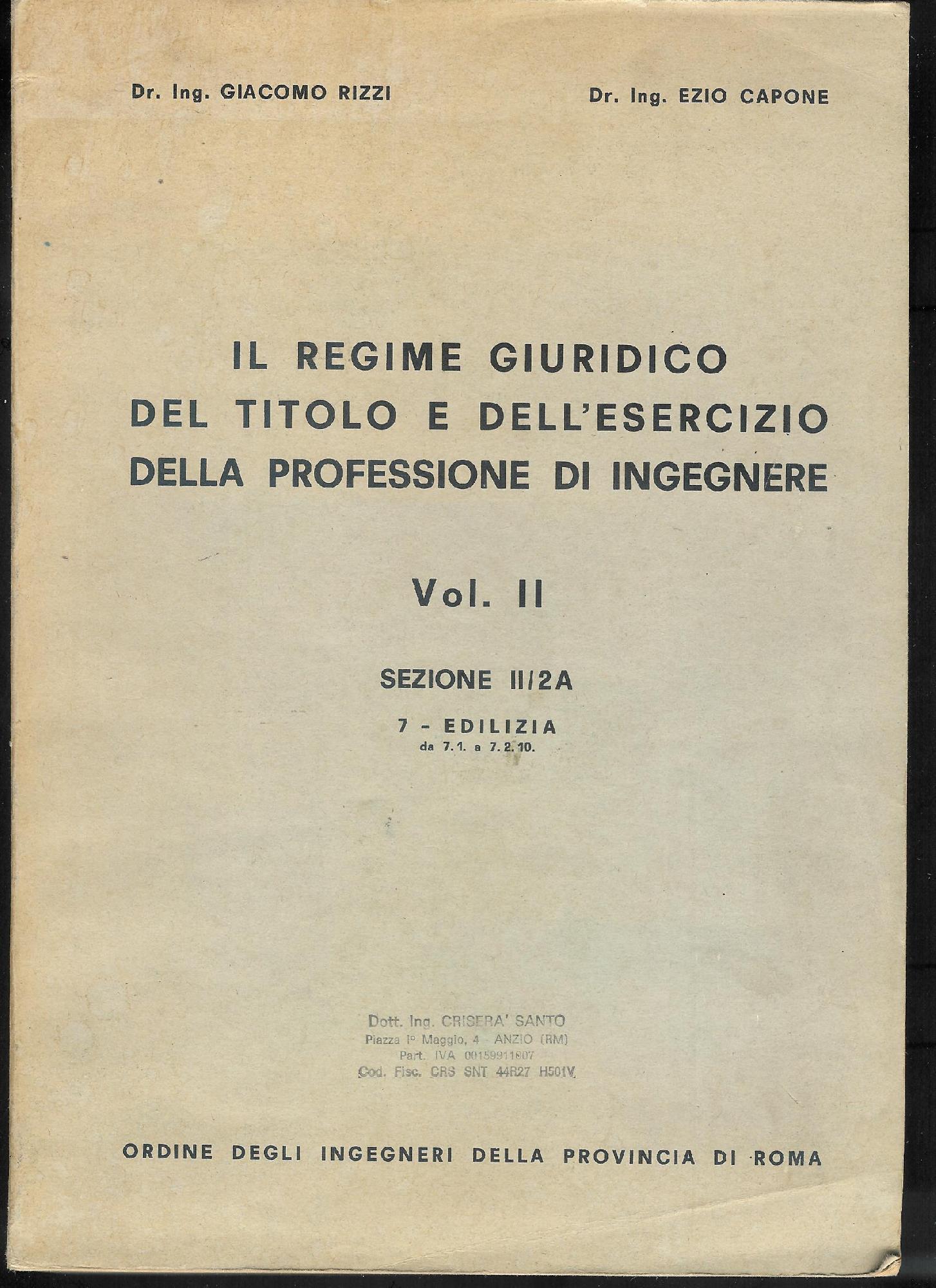 Il regime giuridico del titolo e dell'esercizio della professione di …