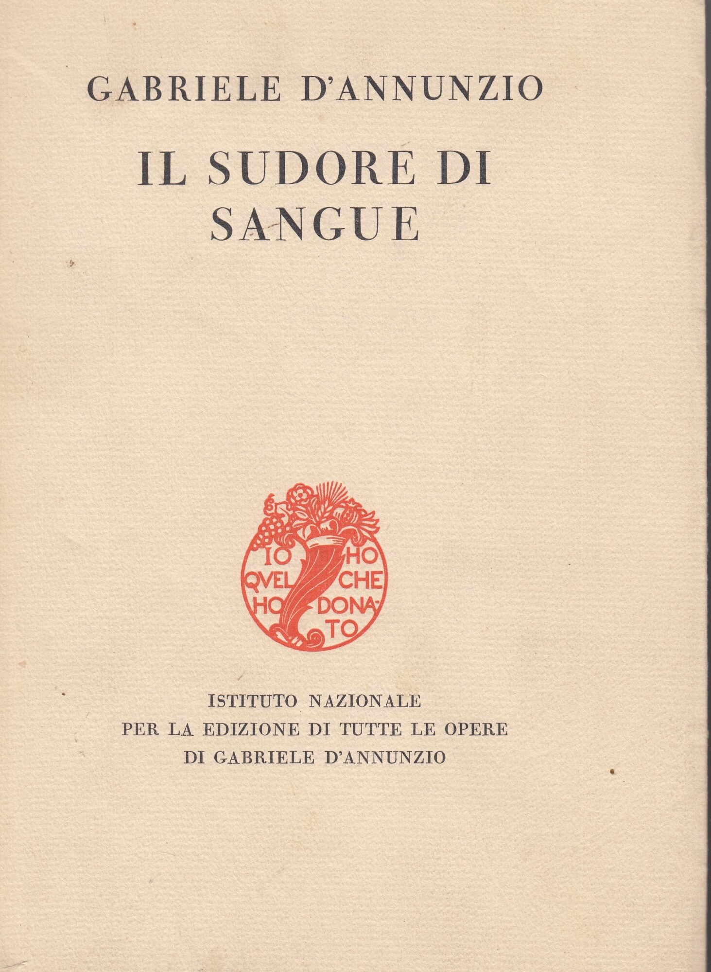 Il sudore di sangue
