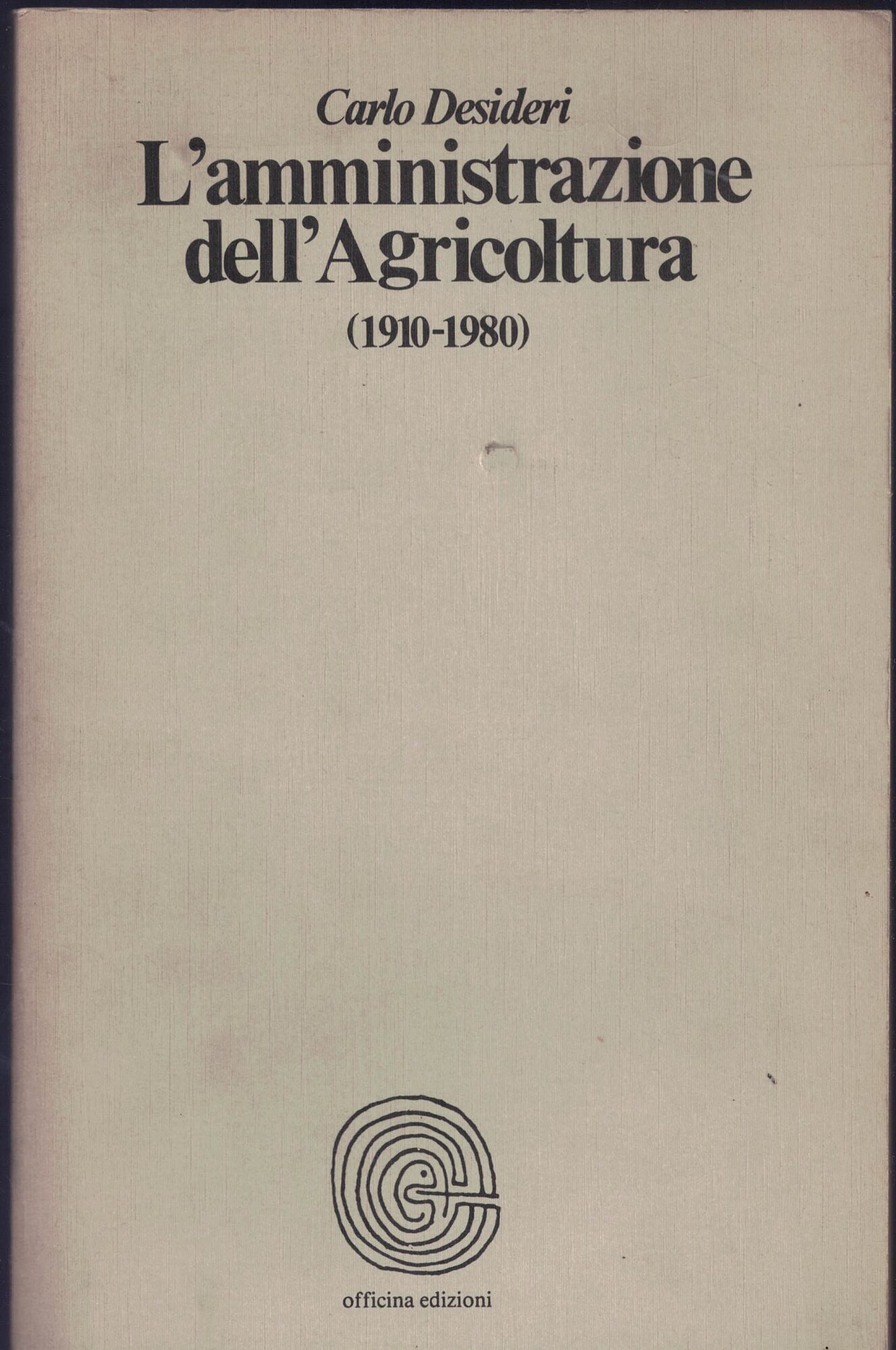L'amministrazione dell'agricoltura