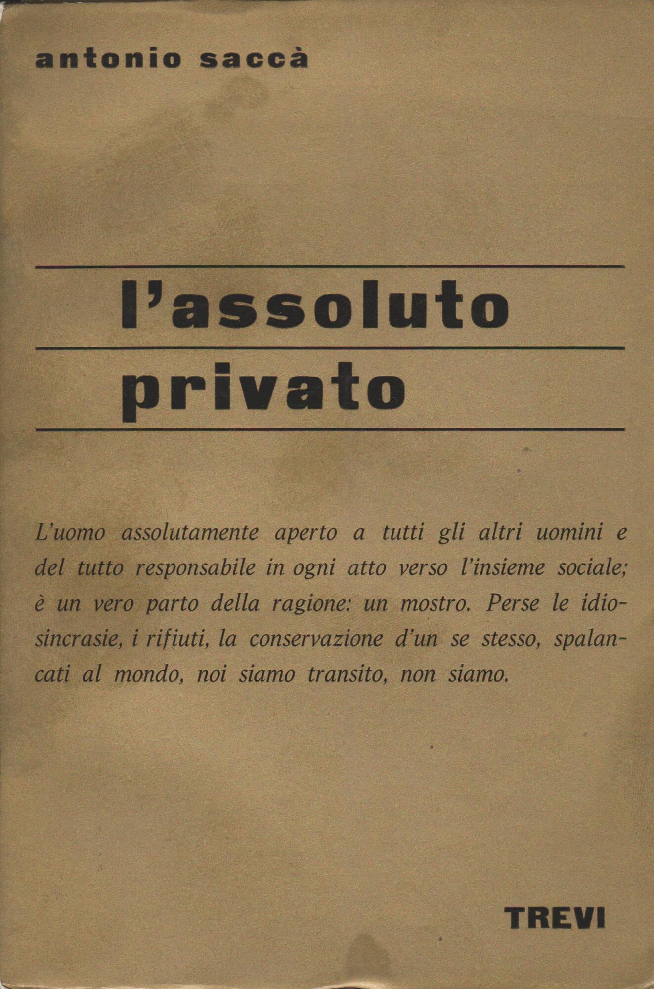 L'assoluto privato
