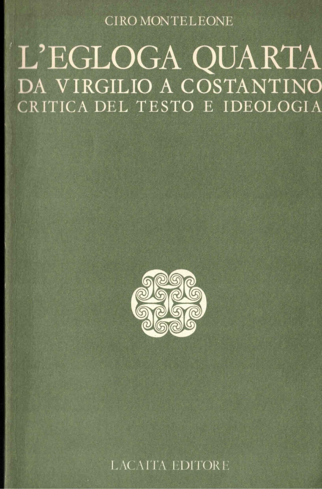 L'egloga quarta da Virgilio a Costantino critica