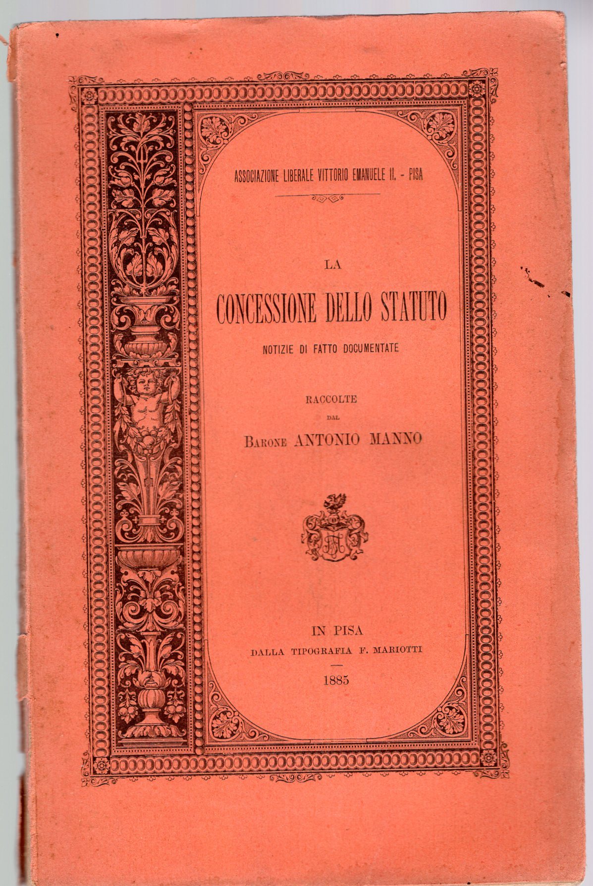 La concessione dello statuto ( notizie di fatto documentate raccolte …