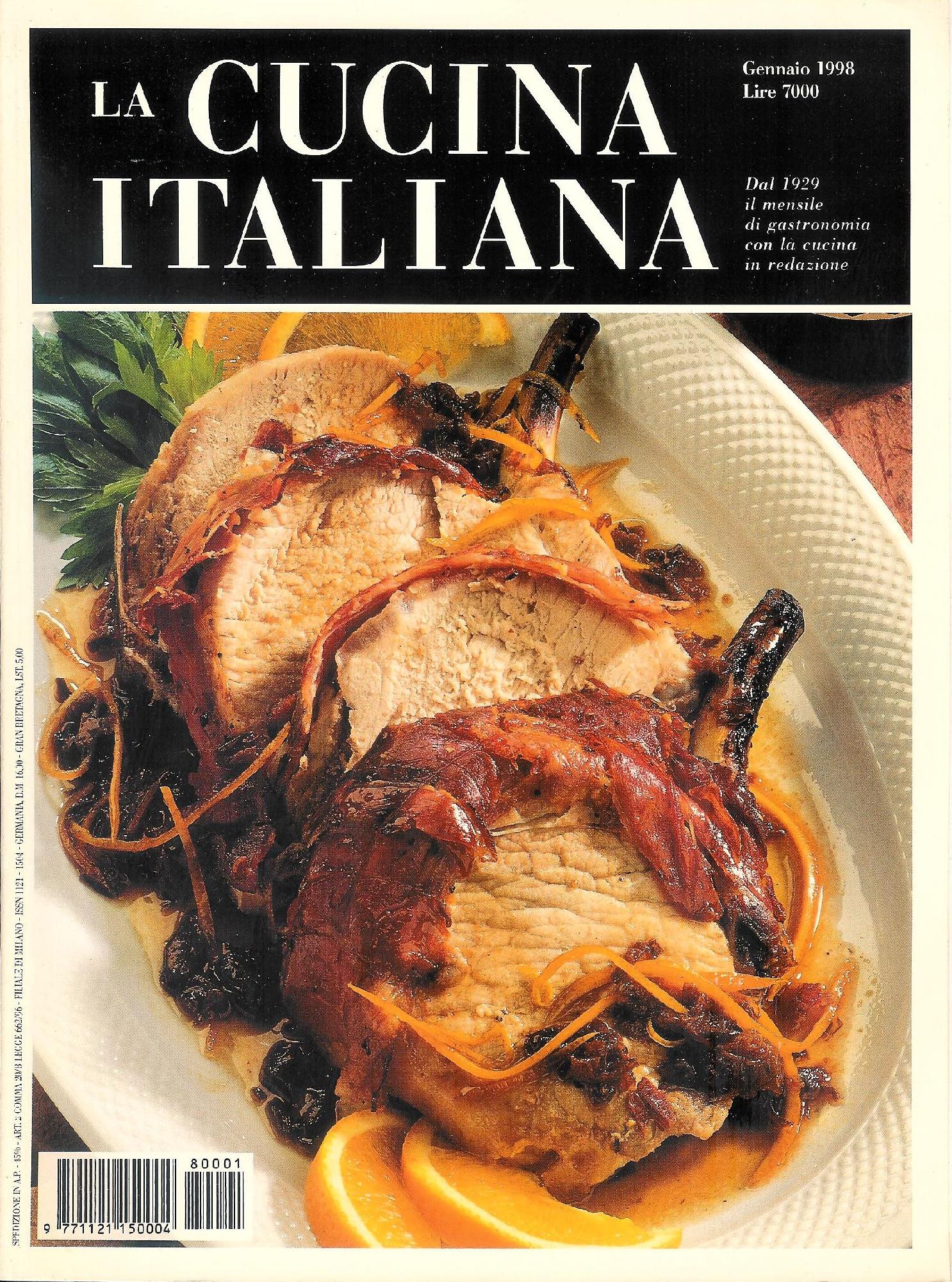 La Cucina Italiana ( mensile di gastronomia dal 1929 ) …