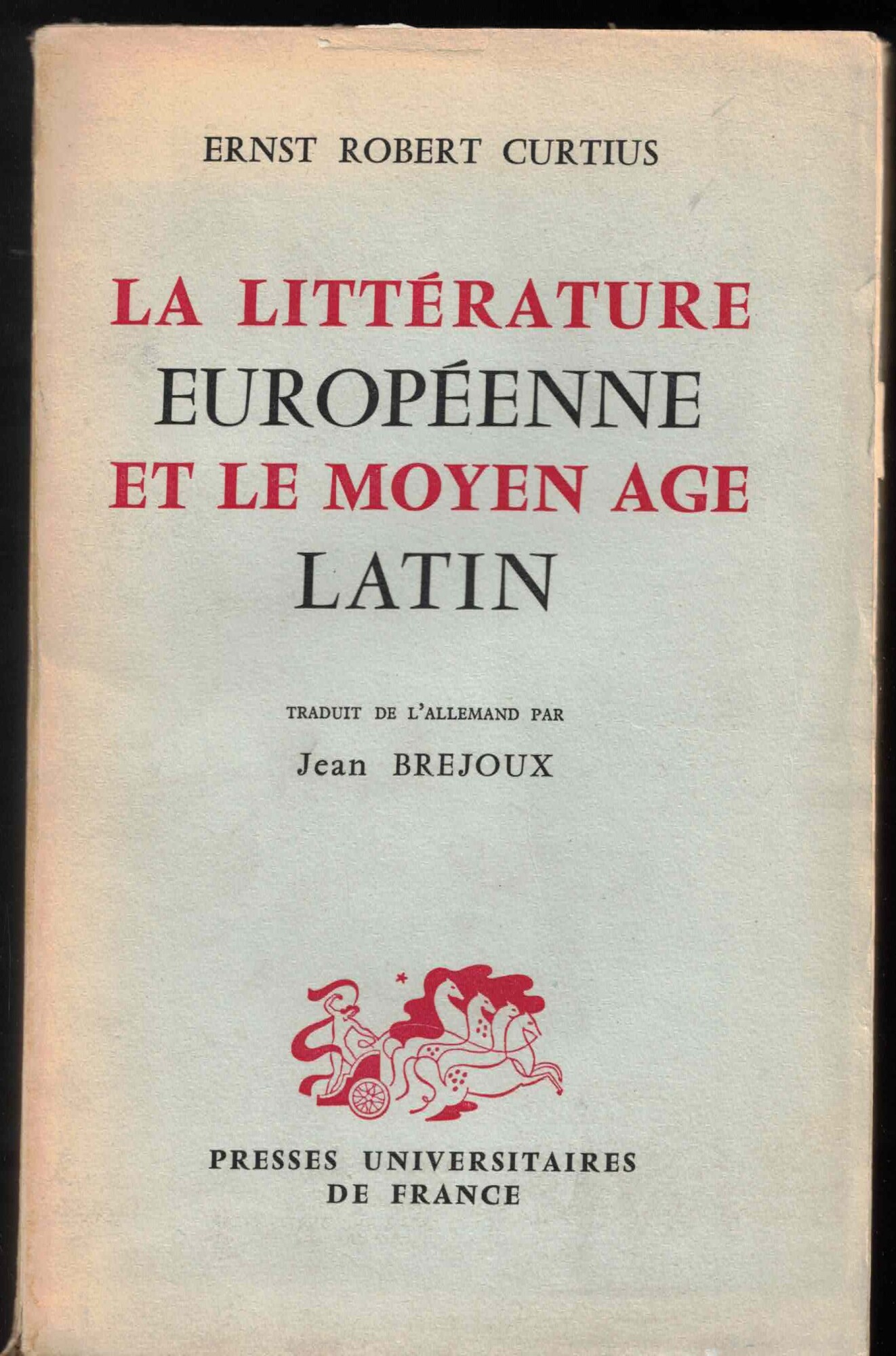 La Littérature européenne et le Moyen Âge latin
