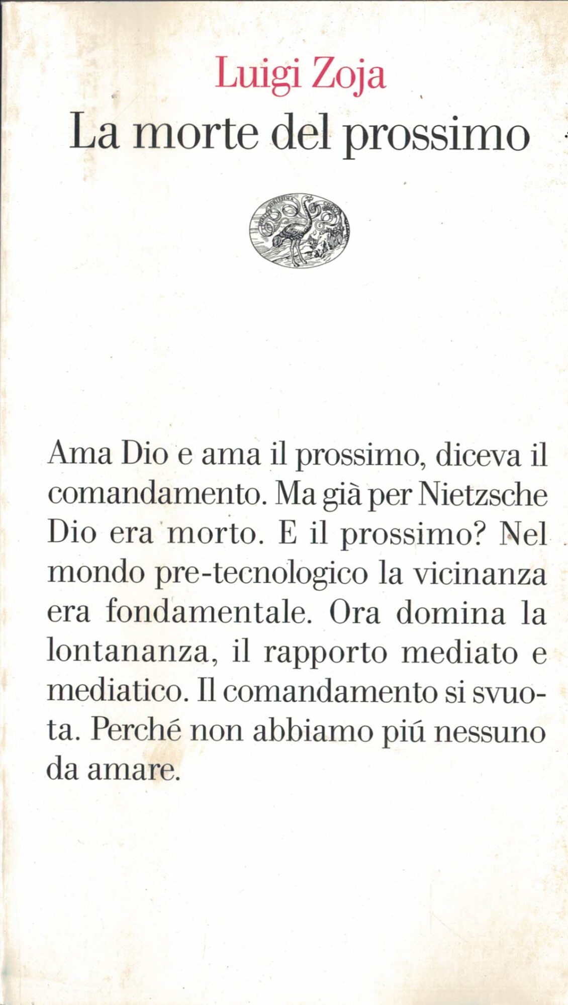 La morte del prossimo