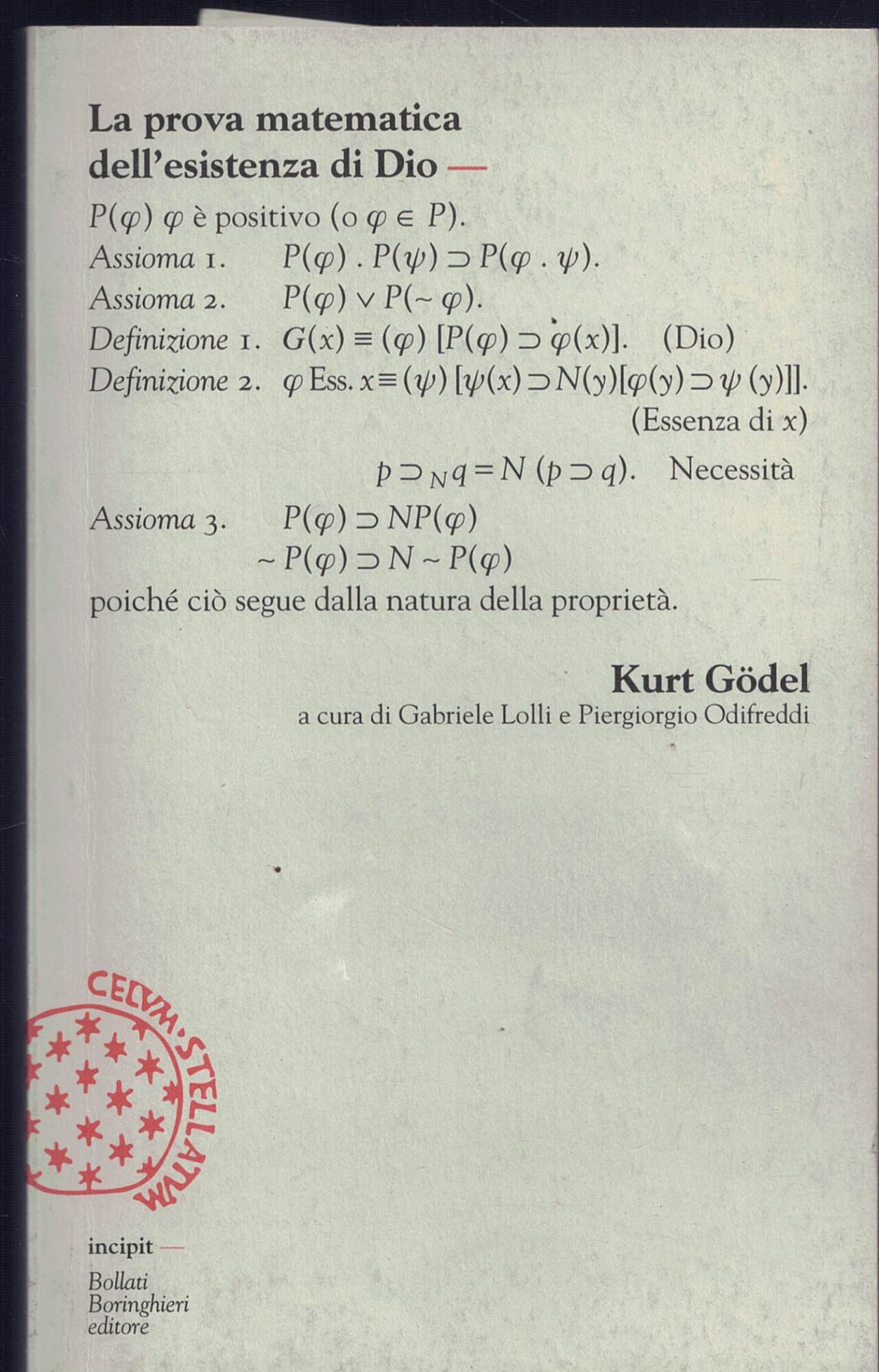 La prova matematica dell'esistenza di Dio