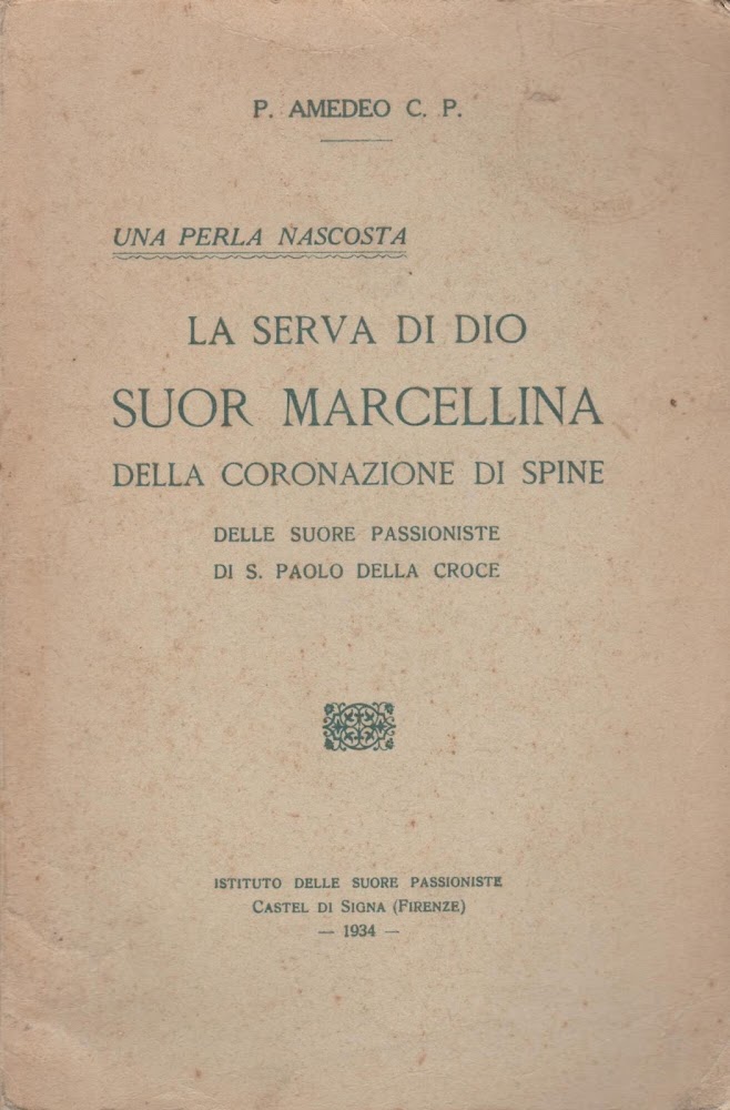 LA SERVA DI DIO SUOR MARCELLINA DELLA CORONAZIONE DI SPINE …