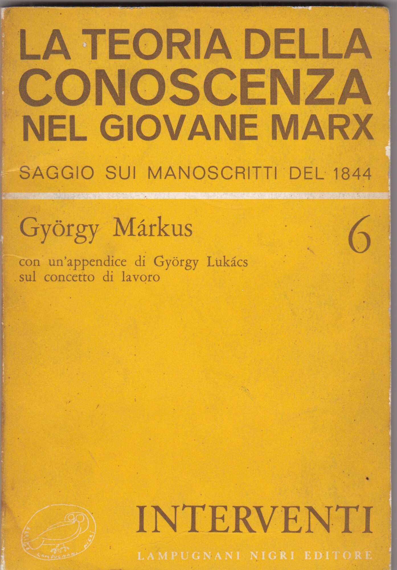 La teoria della conoscenza nel giovane Marx