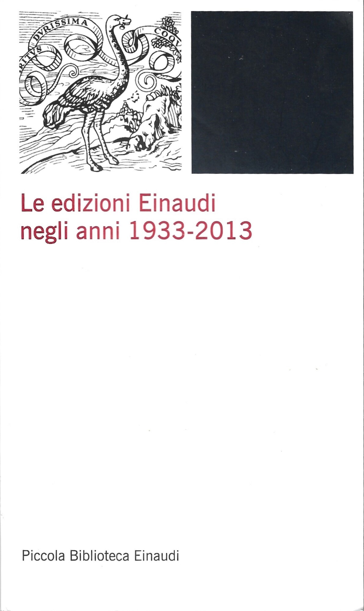 Le edizioni Einaudi negli anni 1993-2013