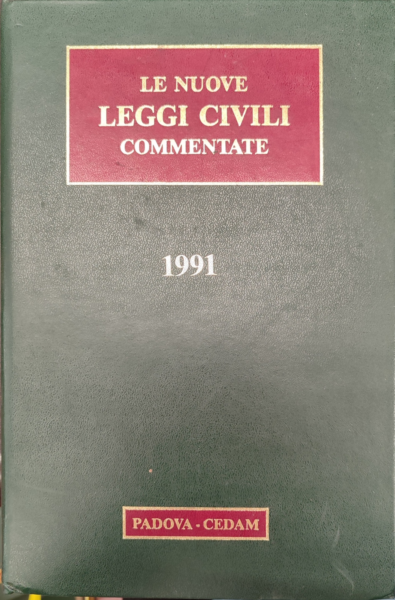 Le nuove leggi civili commentate 1991