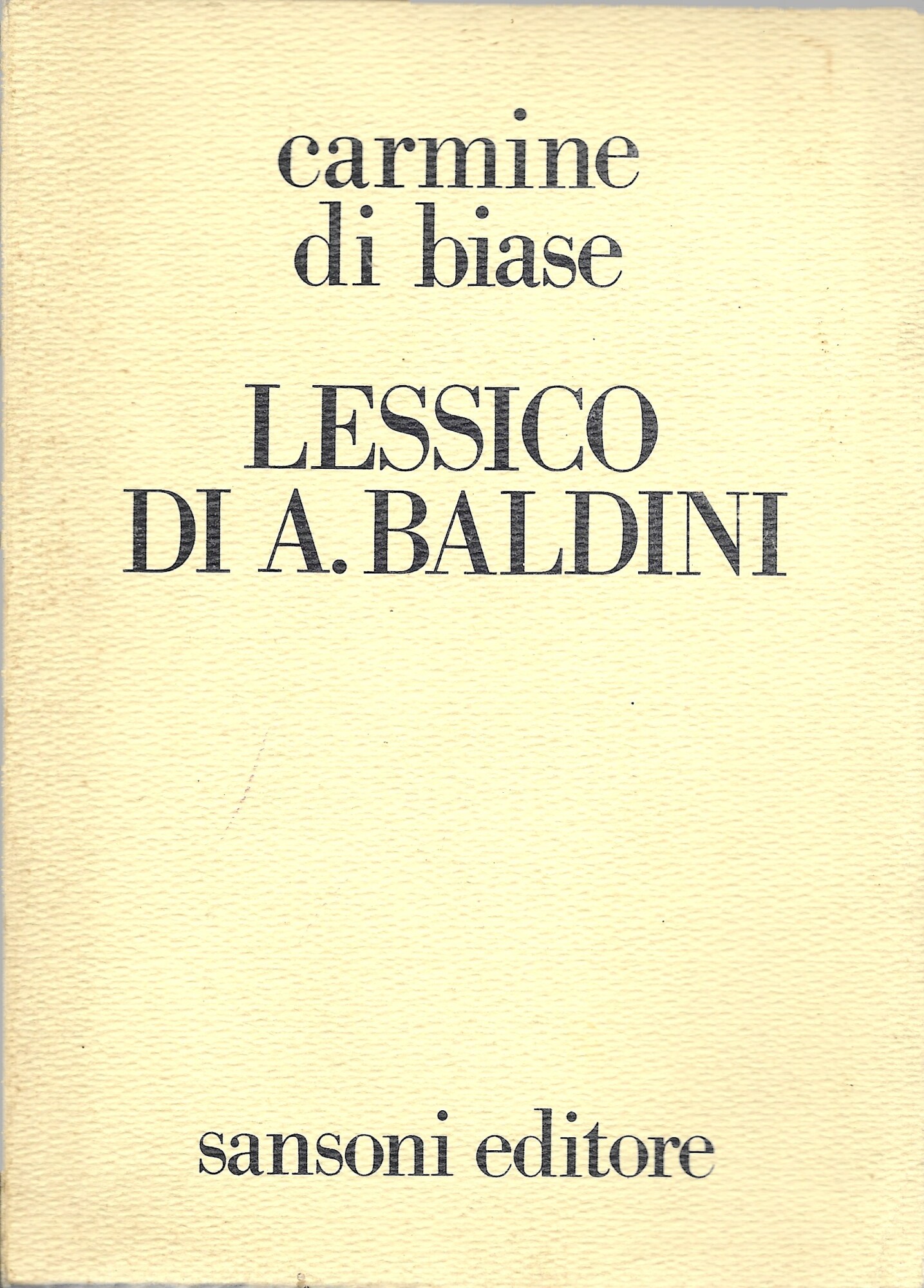 LESSICO DI A. BALDINI