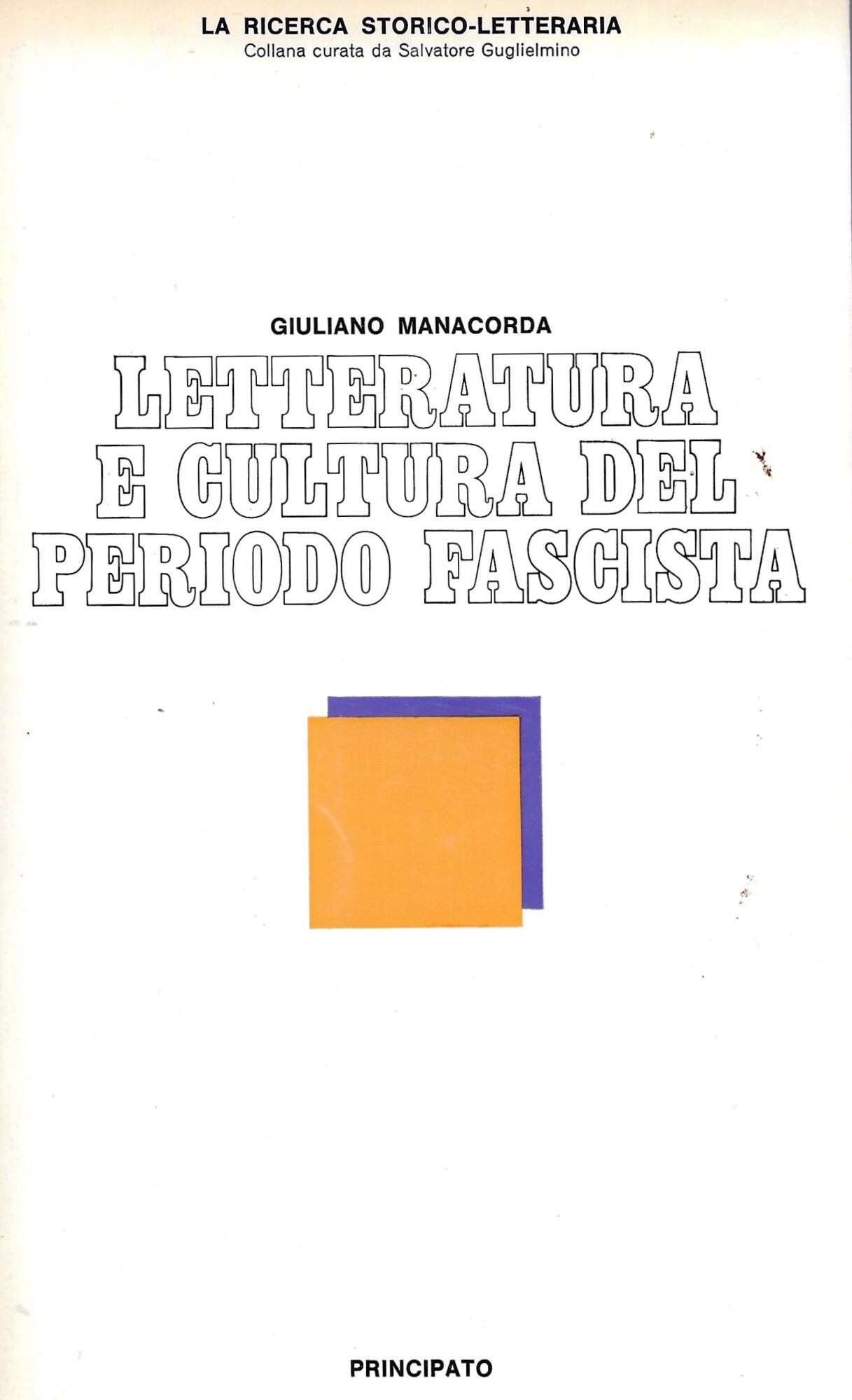 Letteratura e cultura del periodo fascista