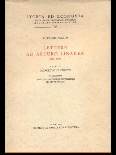 Lettere ad Arturo Linaker 1885-1923