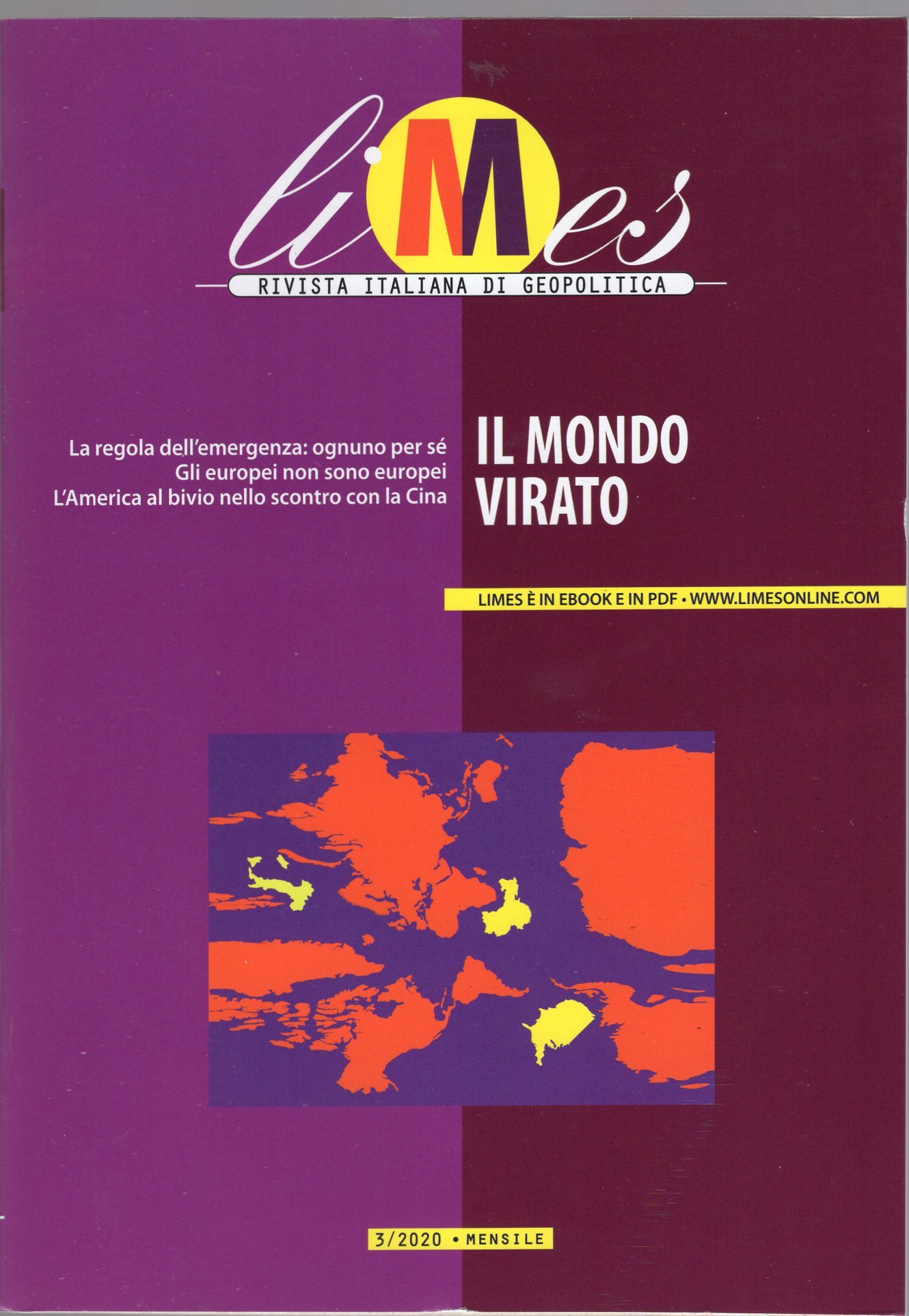 Limes - Il Mondo virato rivista mensile n. 3/2020