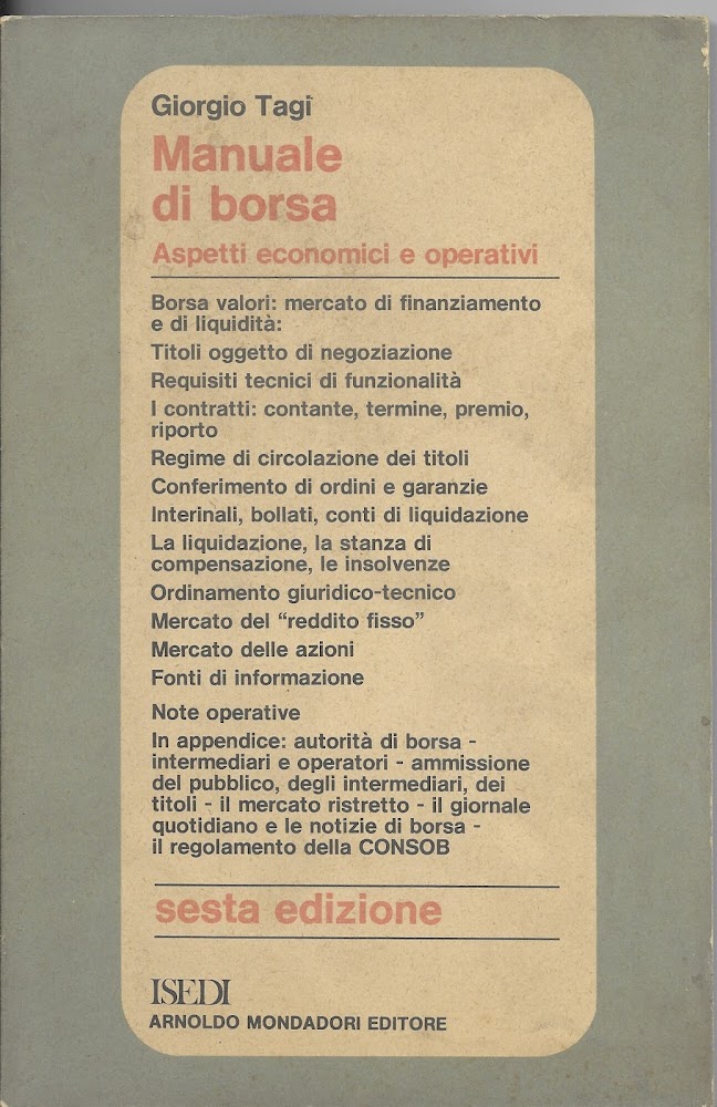Manuale di borsa