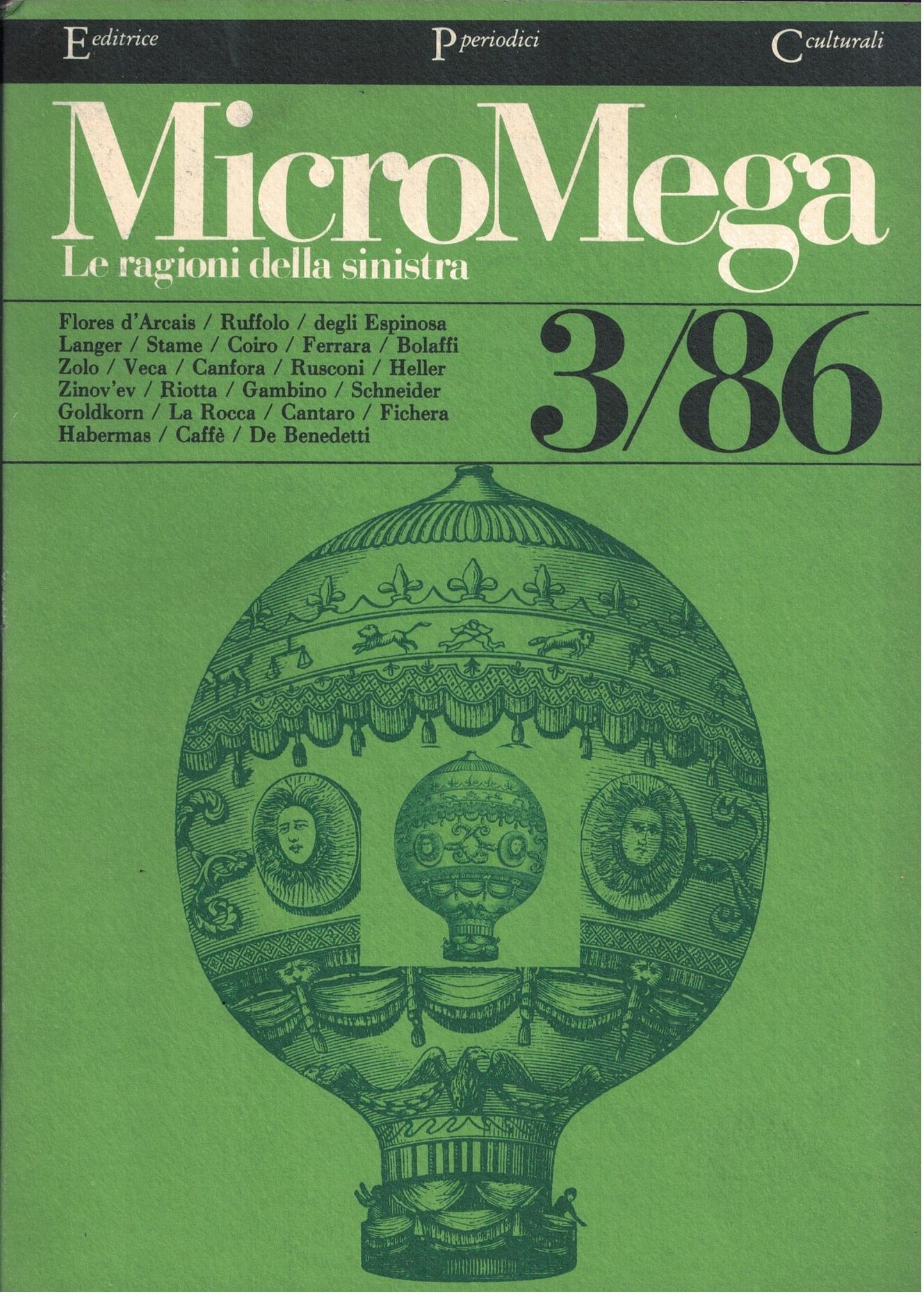MicroMega : le ragioni della sinistra, 3/1986