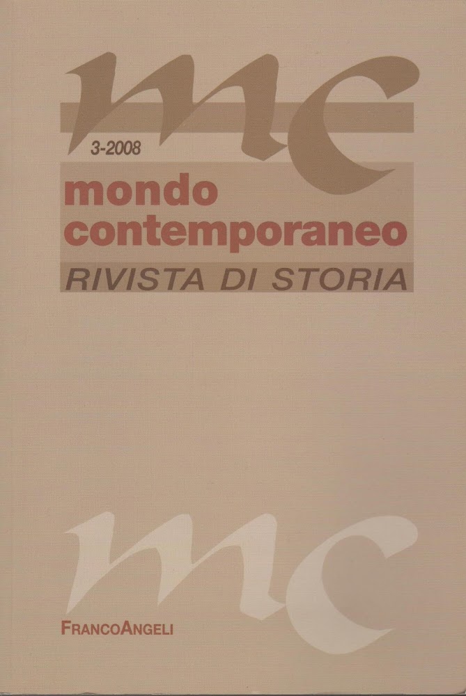 Mondo contemporaneo : rivista di storia. Fascicolo 3, 2008