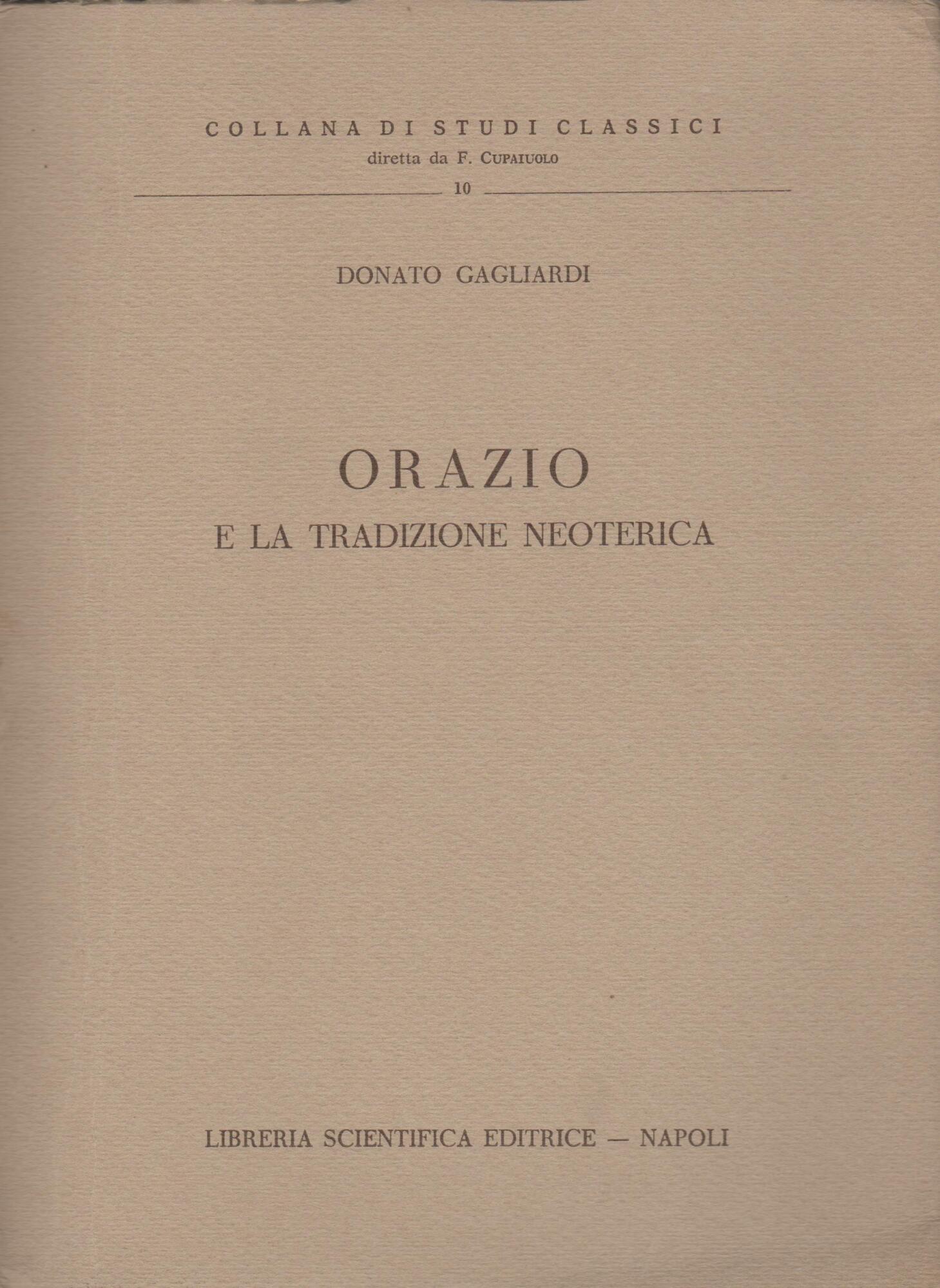 ORAZIO e la tradizione neoterica